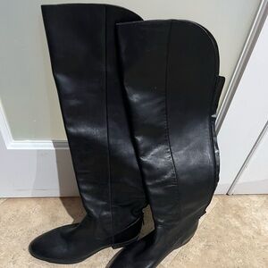 Arturo Chiang lined knee high black boots 9.5